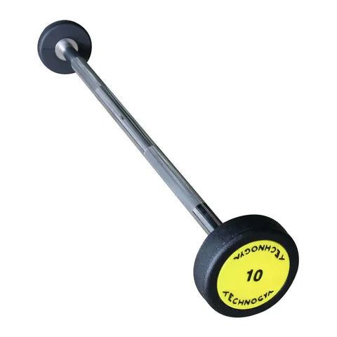 Straight Barbell With Technogym Logo Fixed Weights