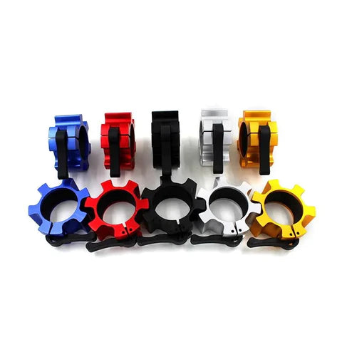 Aluminum Lock Jaw Collar (Yellow, Red, Blue) pair